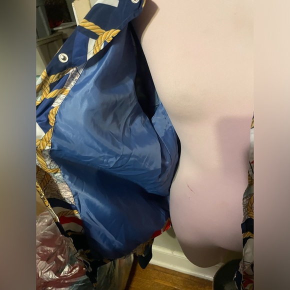 VINTAGE Nautical/ Maps/Flags Rain Jacket - Picture 8 of 8